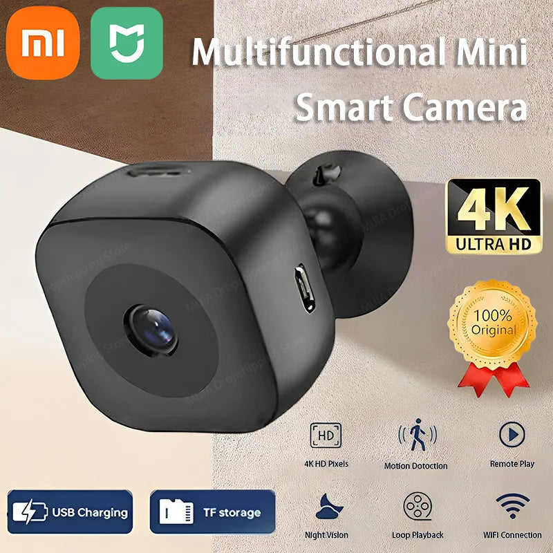Xiaomi MIJIA 4K Mini Security Camera Full Color Night Vision High Definition WiFi Monitor Motion Detect Surveillance Waterproof